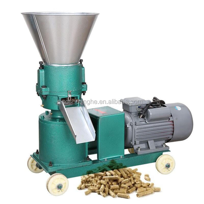 Hot Selling Kenya Poultry Farm Small Flat Die Pellet Mill Animal Feed Pellet Making Machine 100-200kg Per Hour