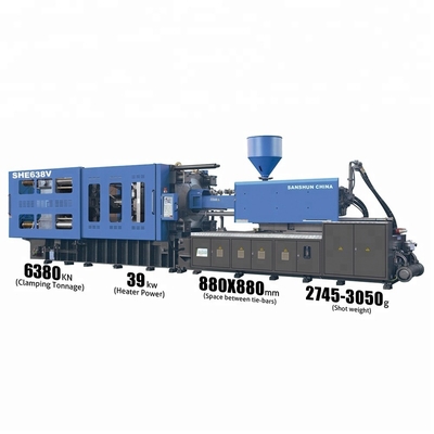 SANSHUN Horizontal Automatic Energy Saving Artificial Flower Injection Molding Machine 638Ton